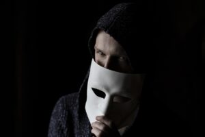 support for my facebook was hacked spoof masked scammer 